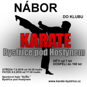 karate nábor